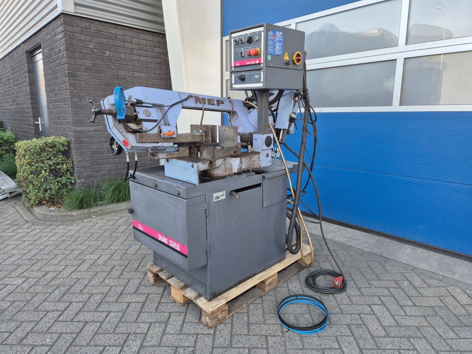 MEP SHARK 280 SXI Lintzaagmachine 380V in gebruikte staat!, Doe-het-zelf en Verbouw, Gebruikt, 70 mm of meer, Info@bolkmachinehandel.nl