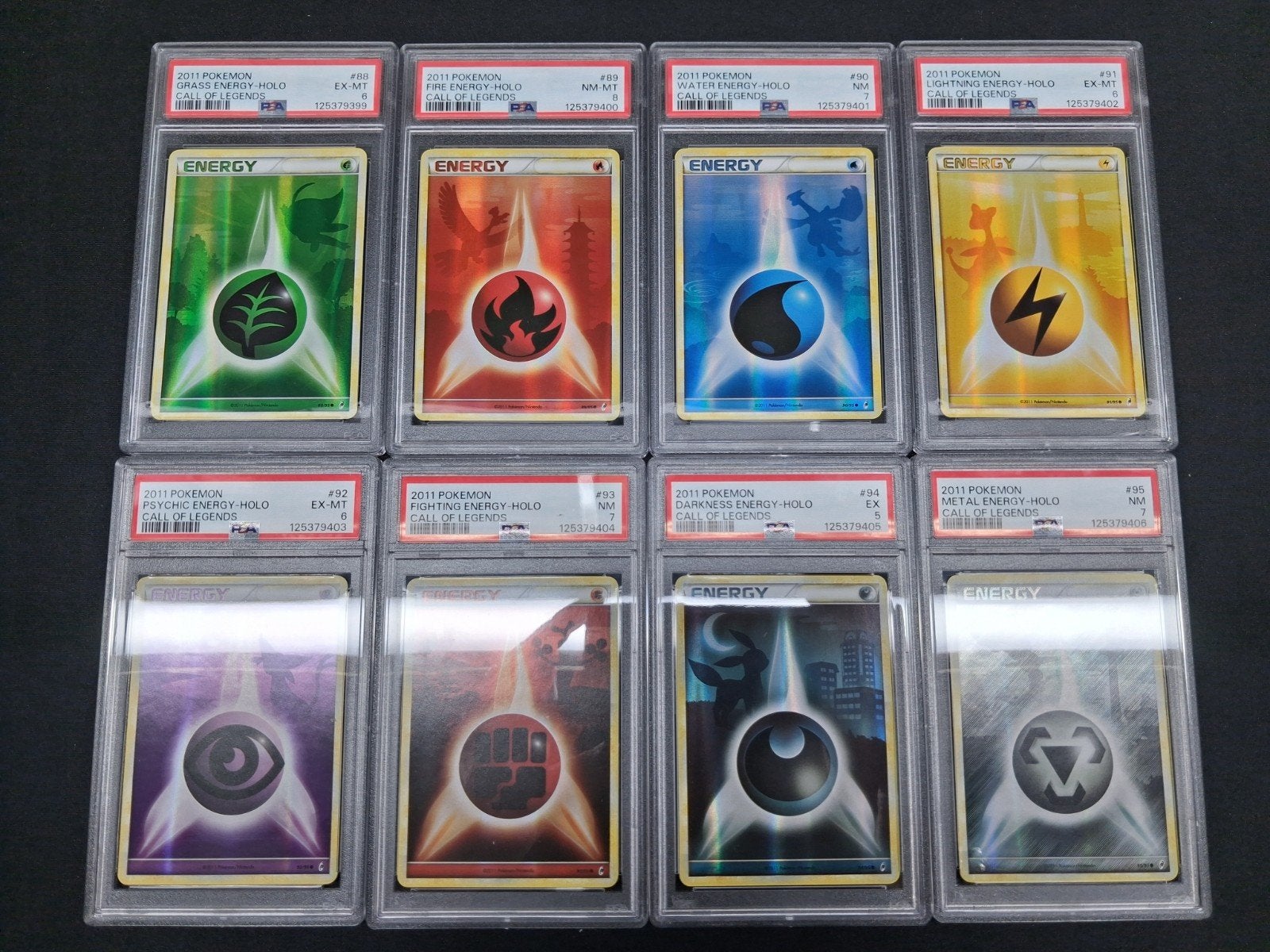 Pokémon Energy Holo kaarten 2011 Call of Legends PSA Graded, Hobby en Vrije tijd, Verzamelkaartspellen | Pokémon, Ophalen of Verzenden