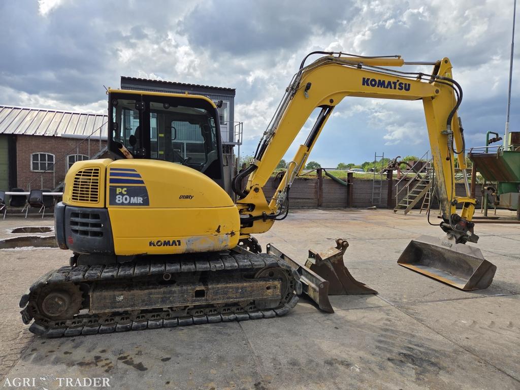 Komatsu PC80MR-3 A/C 4167uur!! midigraver, Zakelijke goederen, Machines en Bouw | Kranen en Graafmachines, -, Niet opgegeven, Ophalen of Verzenden