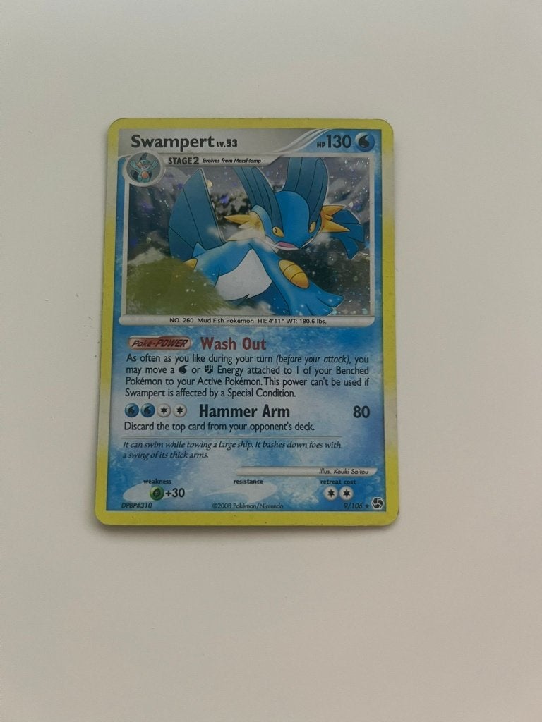Swampert holo 9/106, Ophalen of Verzenden, Nieuw, Losse kaart, Foil