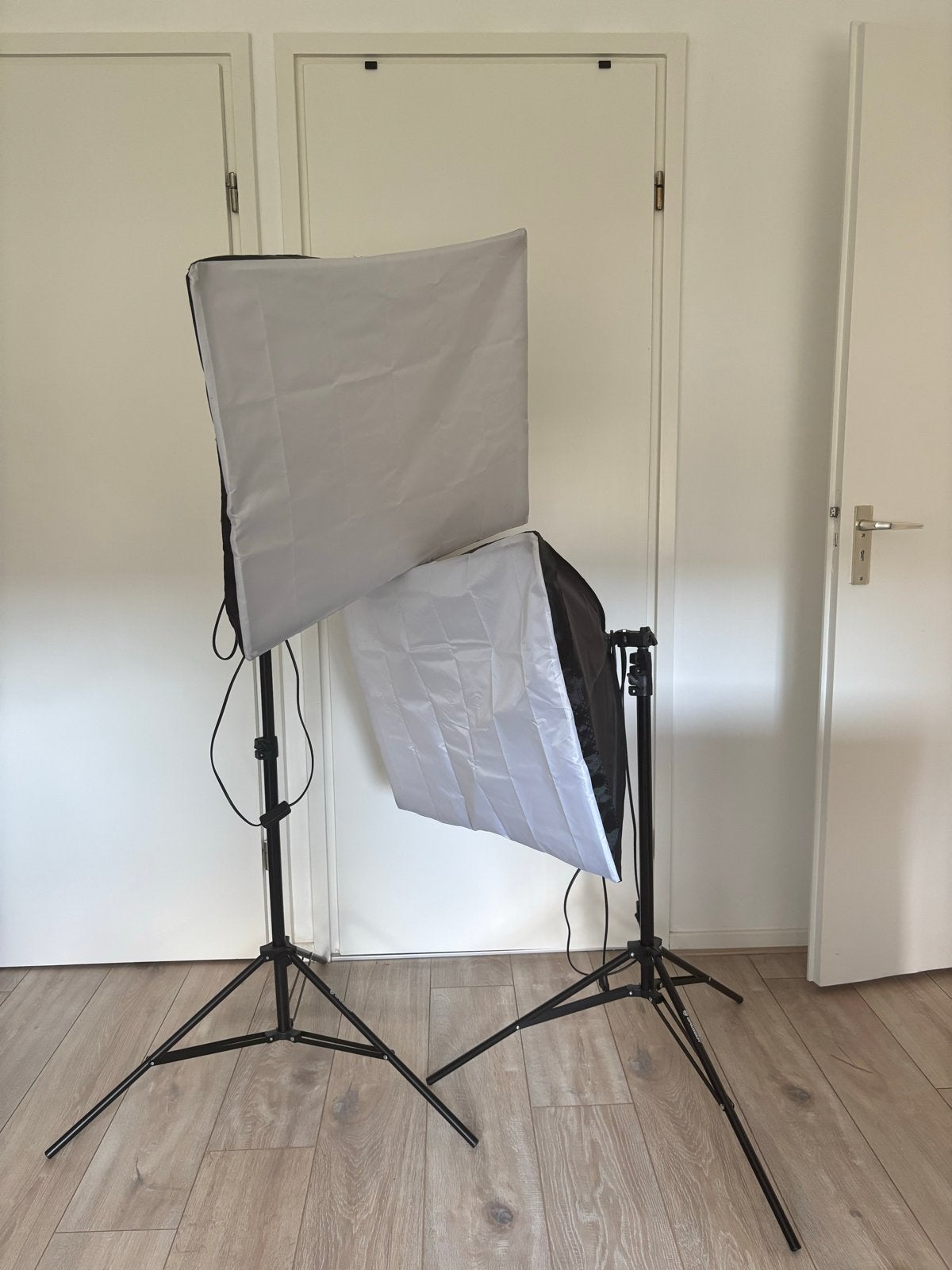 Bresser Fotostudio Softbox Set met Statieven en Lampen, Ophalen, Verstelbaar, Bresser, Zo goed als nieuw