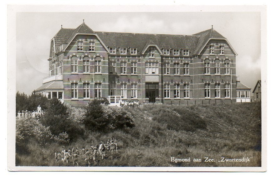 Egmond aan Zee Zwartendijk 1949, Ophalen of Verzenden, 1940 tot 1960, Gelopen, Noord-Holland