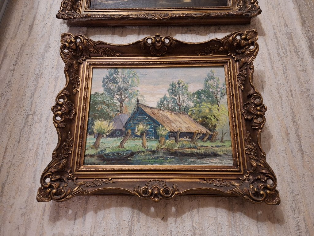 Schilderijen, Oud hollands, Ophalen of Verzenden, Olieverf, Handgeschilderd
