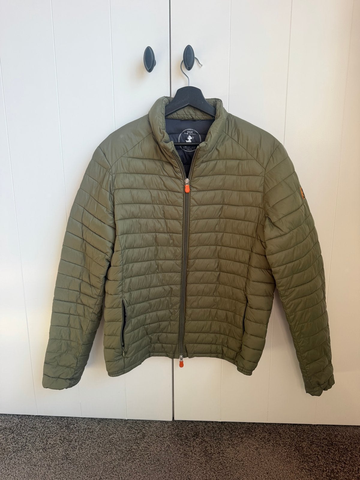 Save the Duck Tussenjas Groen Maat XL, Ophalen of Verzenden, Zo goed als nieuw, Maat 56/58 (XL), Groen