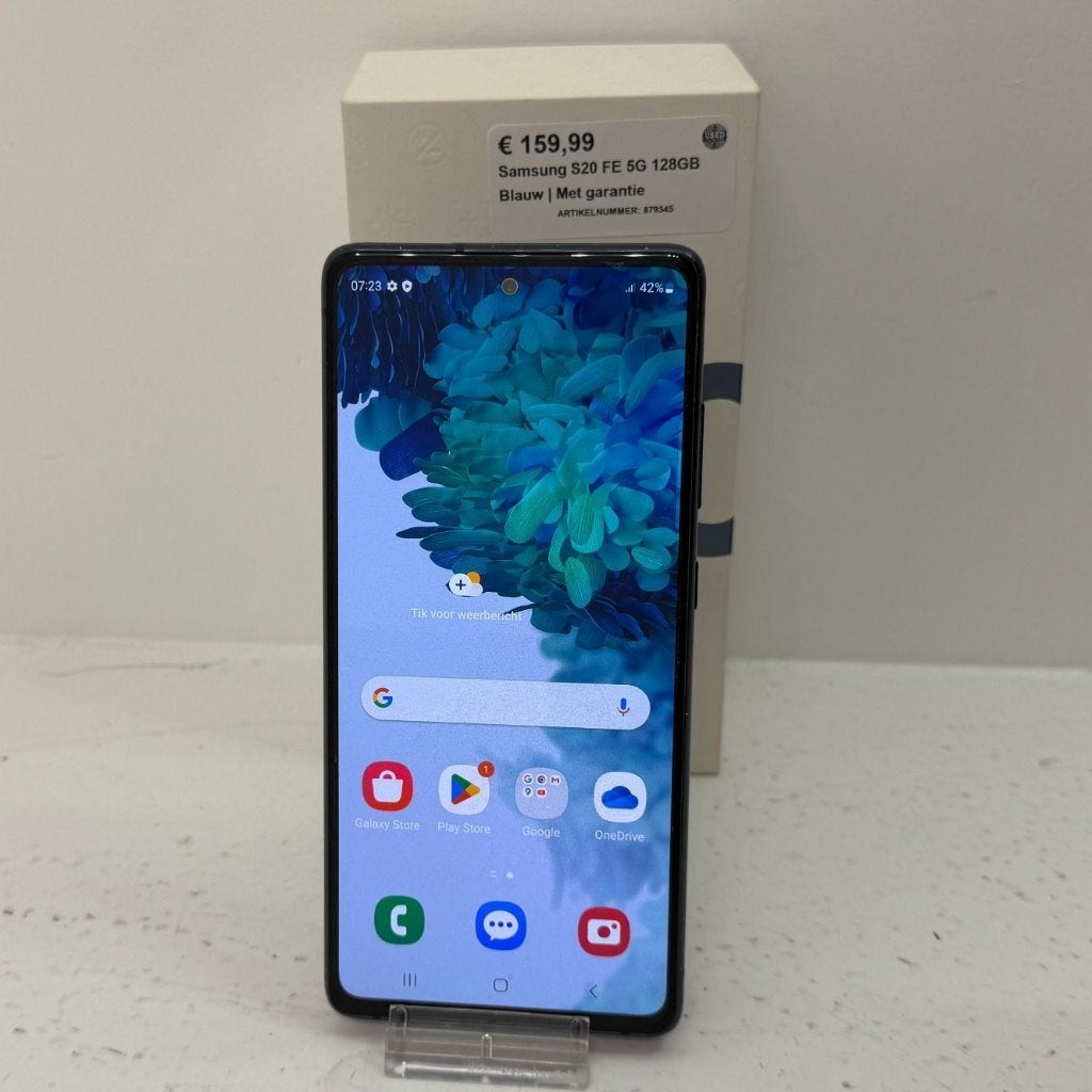 Samsung Galaxy S20 FE 5G 128GB Blauw | In doos| Met garantie, Telecommunicatie, Galaxy S20, Blauw, Dordrecht@usedproducts.nl, Toulonselaan 72