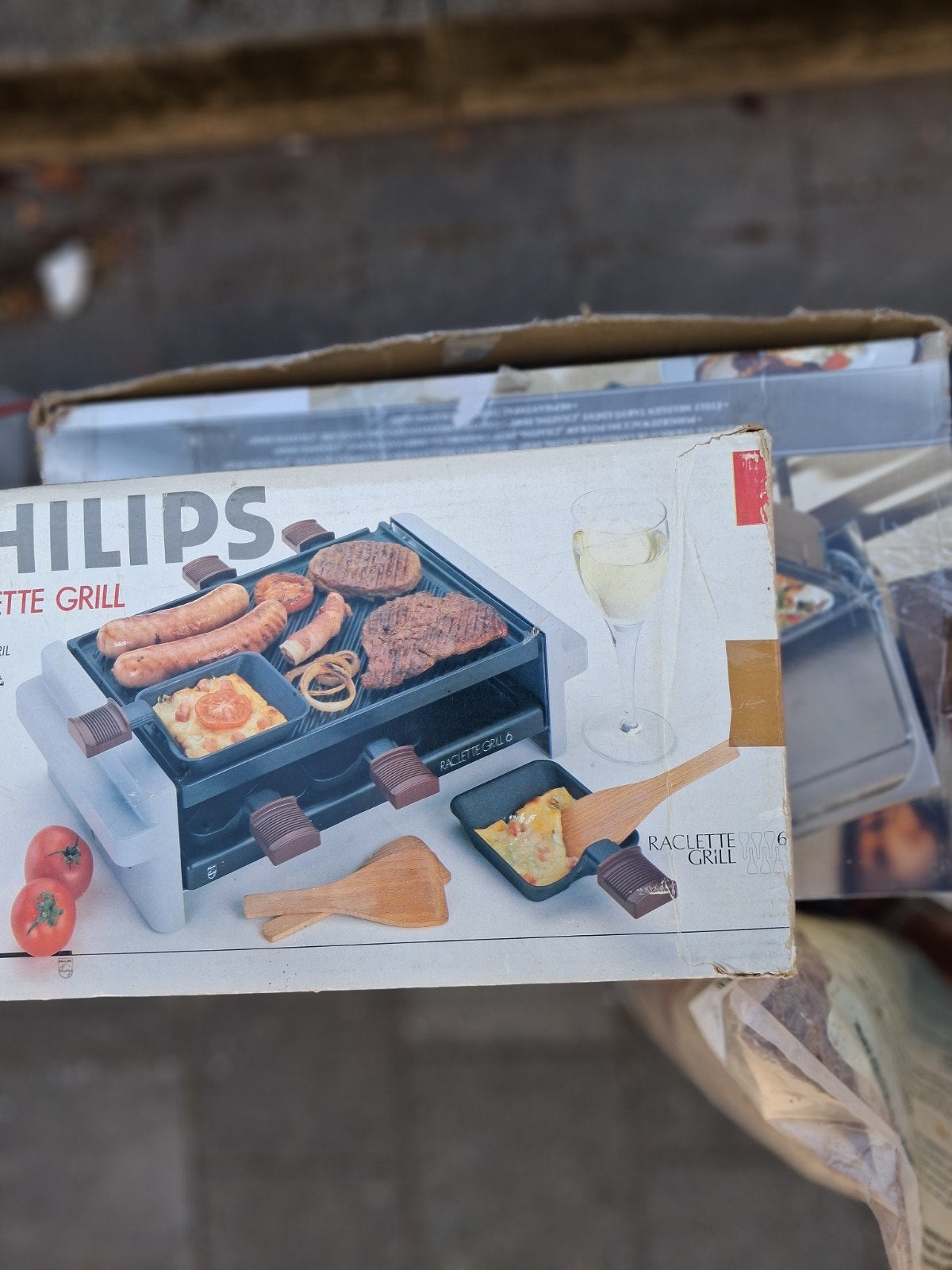 Gourmet stel met gril/ bakplaat., Witgoed en Apparatuur, Gourmetstellen, Ophalen, Zo goed als nieuw, 4 t/m 7 personen