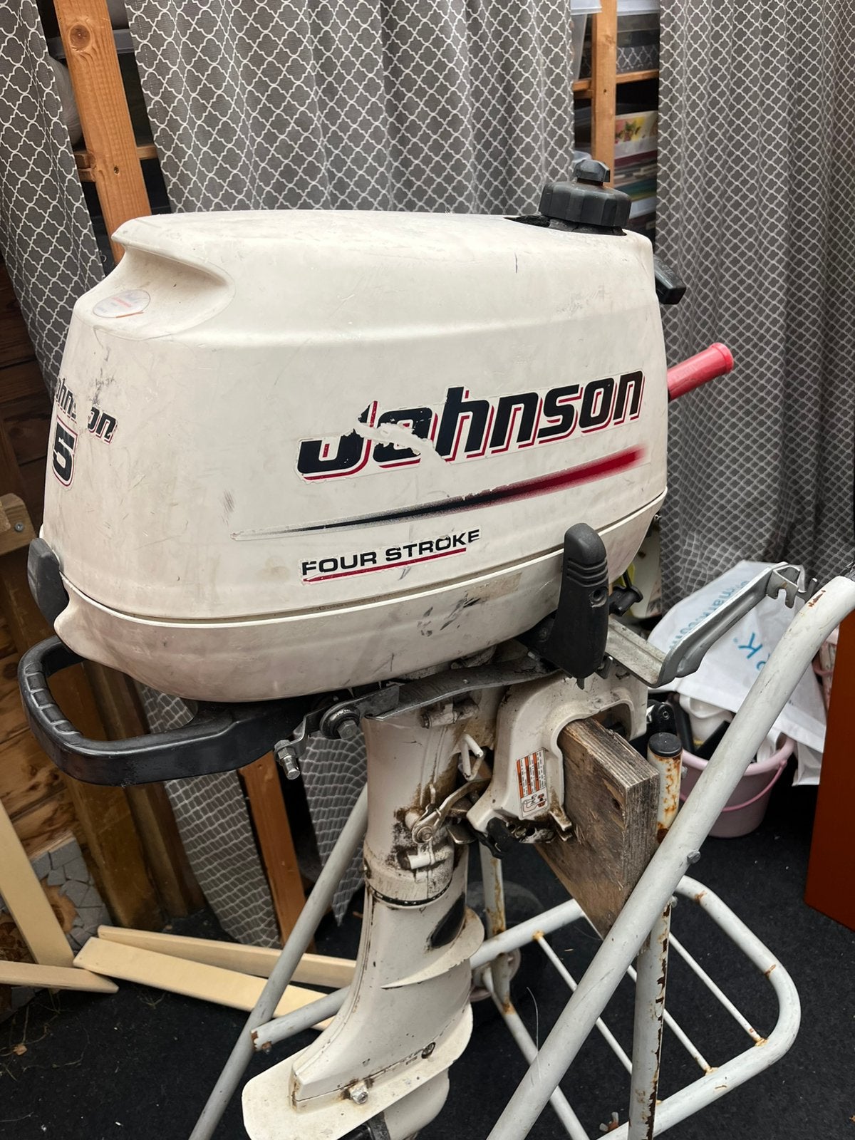Johnson buitenboordmotor 5pk, Watersport en Boten, Ophalen of Verzenden, Zo goed als nieuw