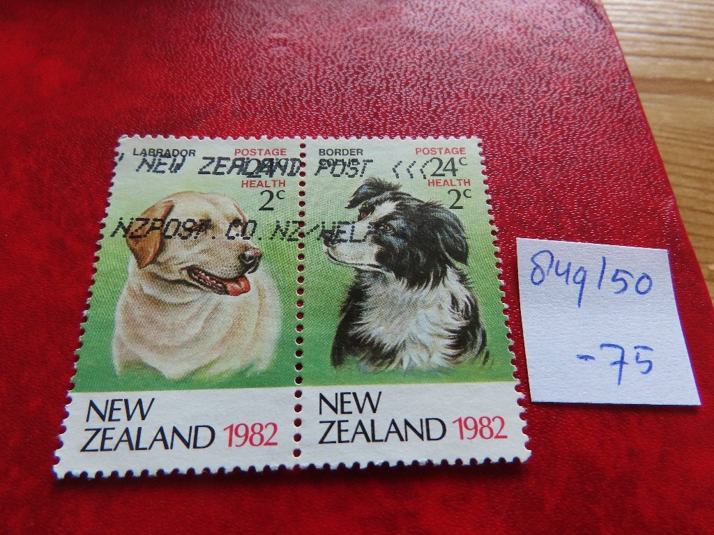 nw zeeland 849/50 paar, Ophalen of Verzenden, Gestempeld