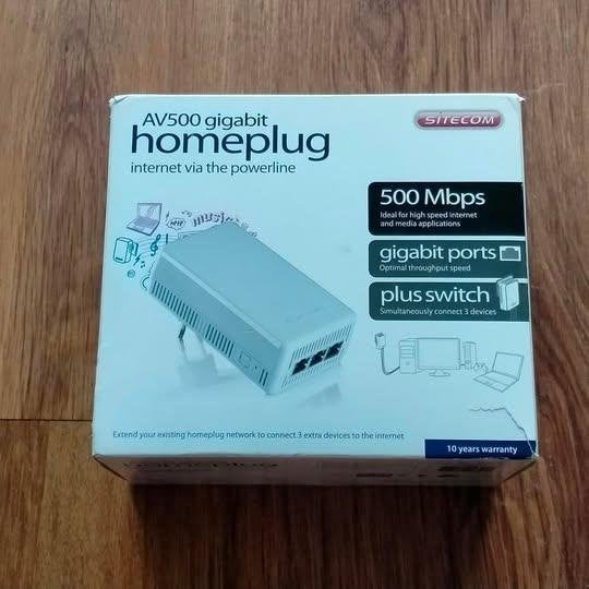 Te Koop Av500 Gigabit Homeplug, Computers en Software, WiFi-versterkers, Ophalen, Gebruikt, Av500 Gigabit Homeplug