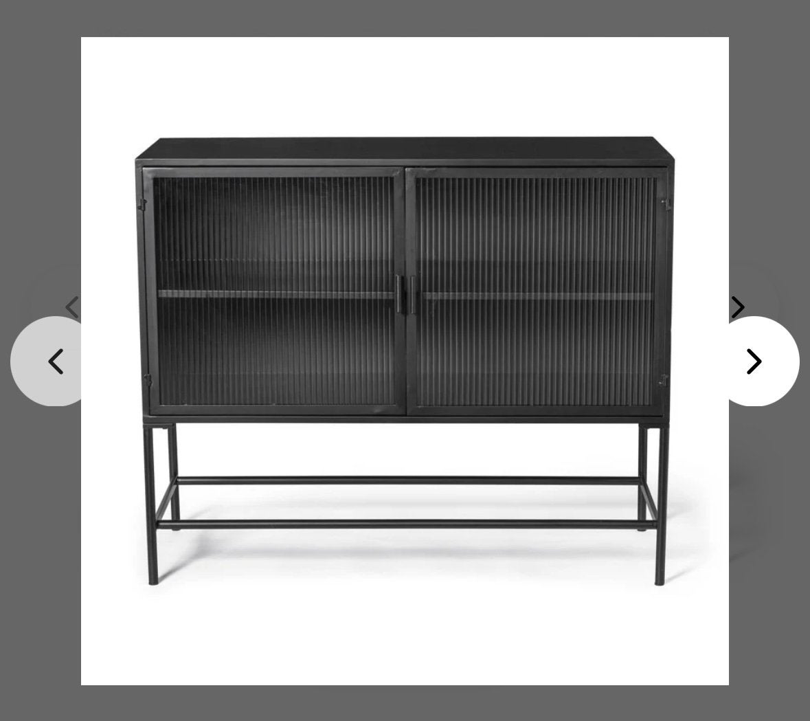 Dressoir zwart (Memphis) - NIEUW in doos, Ophalen, Met deur(en), 100 tot 150 cm, Nieuw