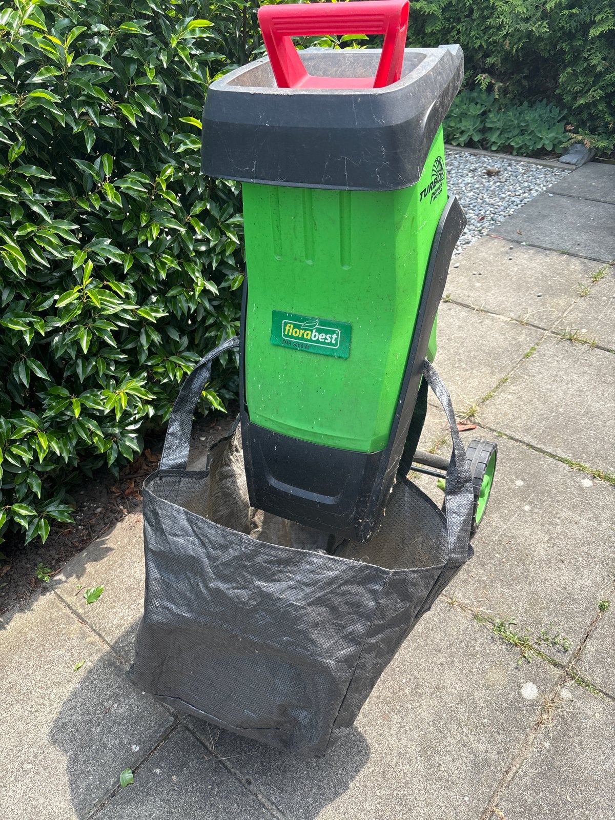 Florabest versnipperaar, Tuin en Terras, Hakselaars, Ophalen, Gebruikt, Elektrisch, Met opvangzak