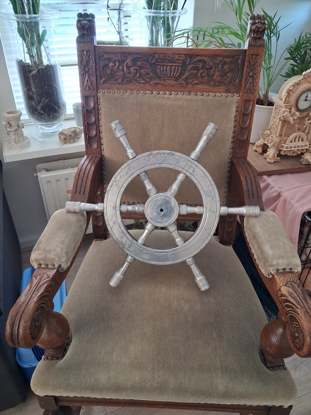 scheepsstuur van metaal, Ophalen of Verzenden, Gebruikt