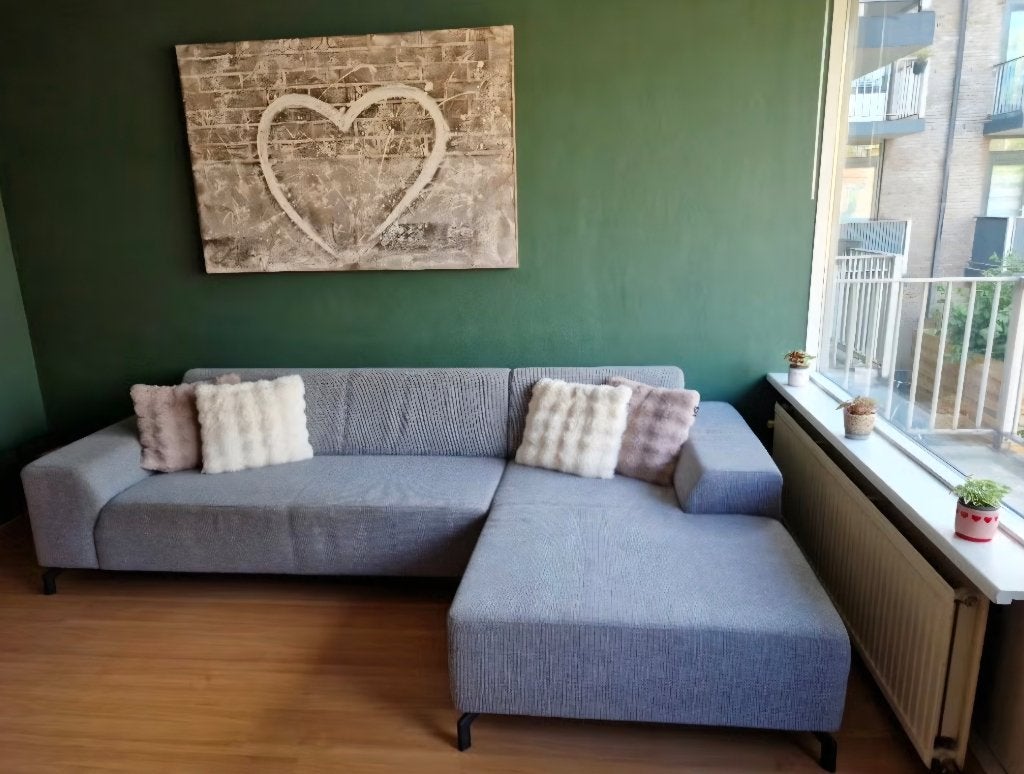 Super mooie Montel hoekbank te koop voor maar €250, Huis en Inrichting, Ophalen, 250 tot 300 cm, Gebruikt, Hoekbank