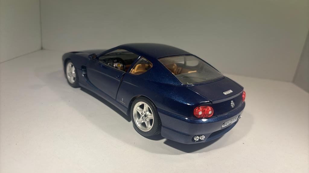Ferrari 456 gt bleu Bburago 1.18, Ophalen of Verzenden, Bburago, A, A