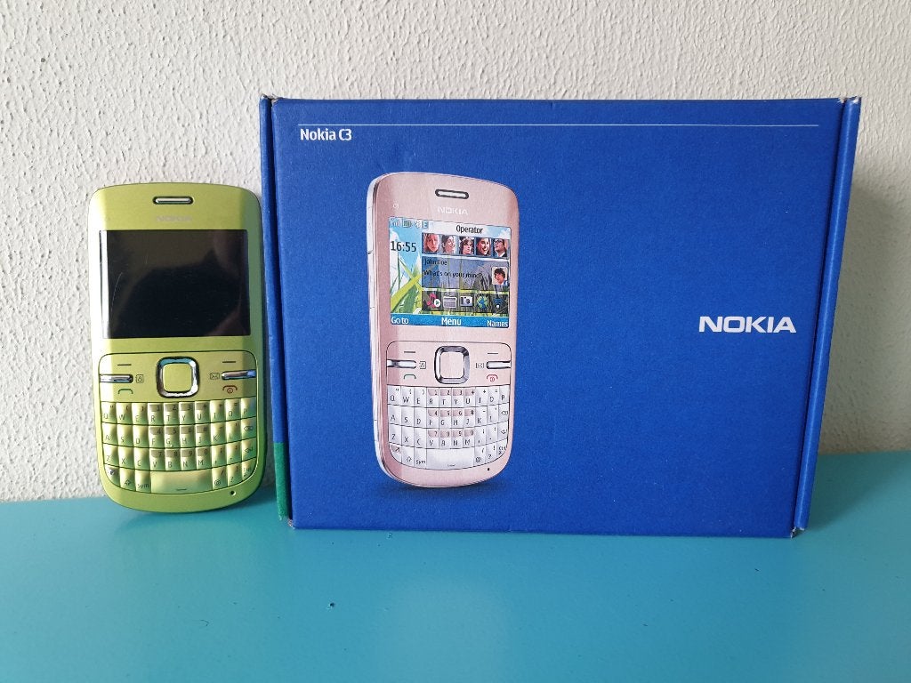 Nokia C3-00 Licht Groen gebruikt en met gebruikers sporen, Ophalen of Verzenden, Gebruikt, Groen