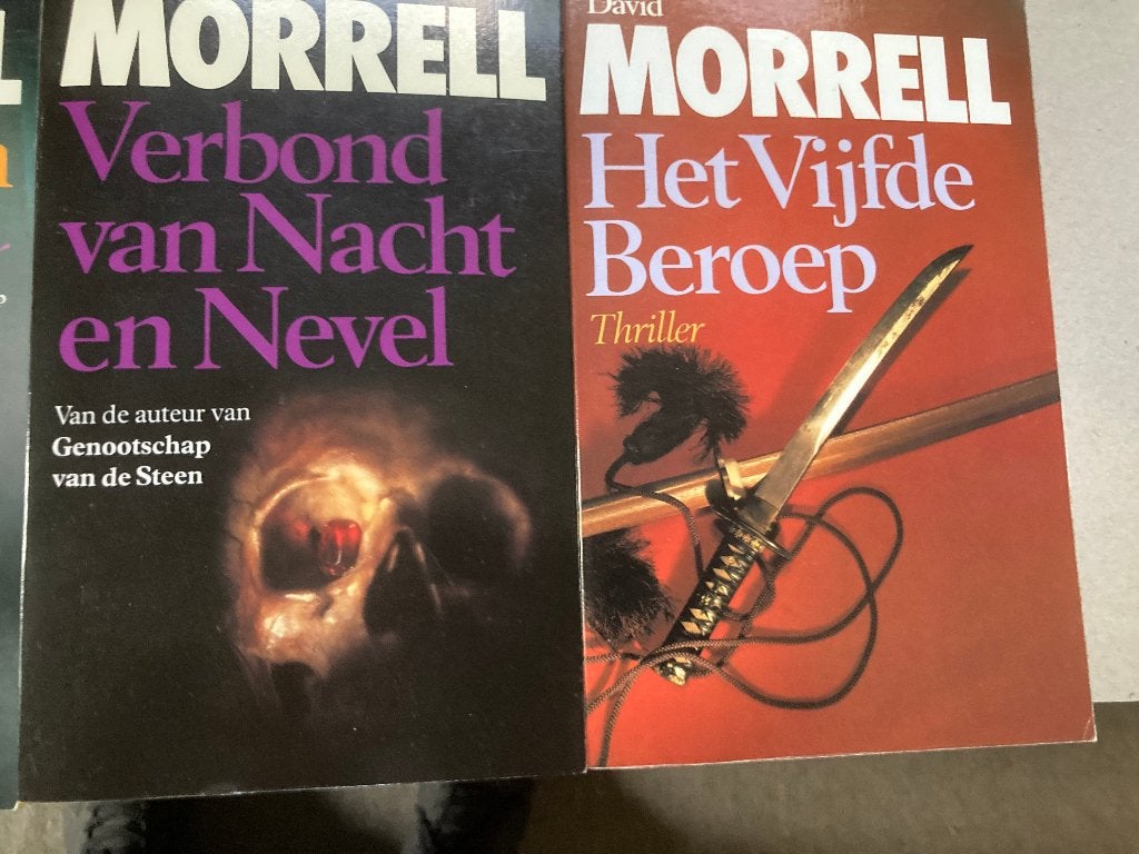 T.K. nog 7 boeken van David Morrel Zie actuele lijst, Ophalen of Verzenden, Gelezen, David Morrel, Wereld overig