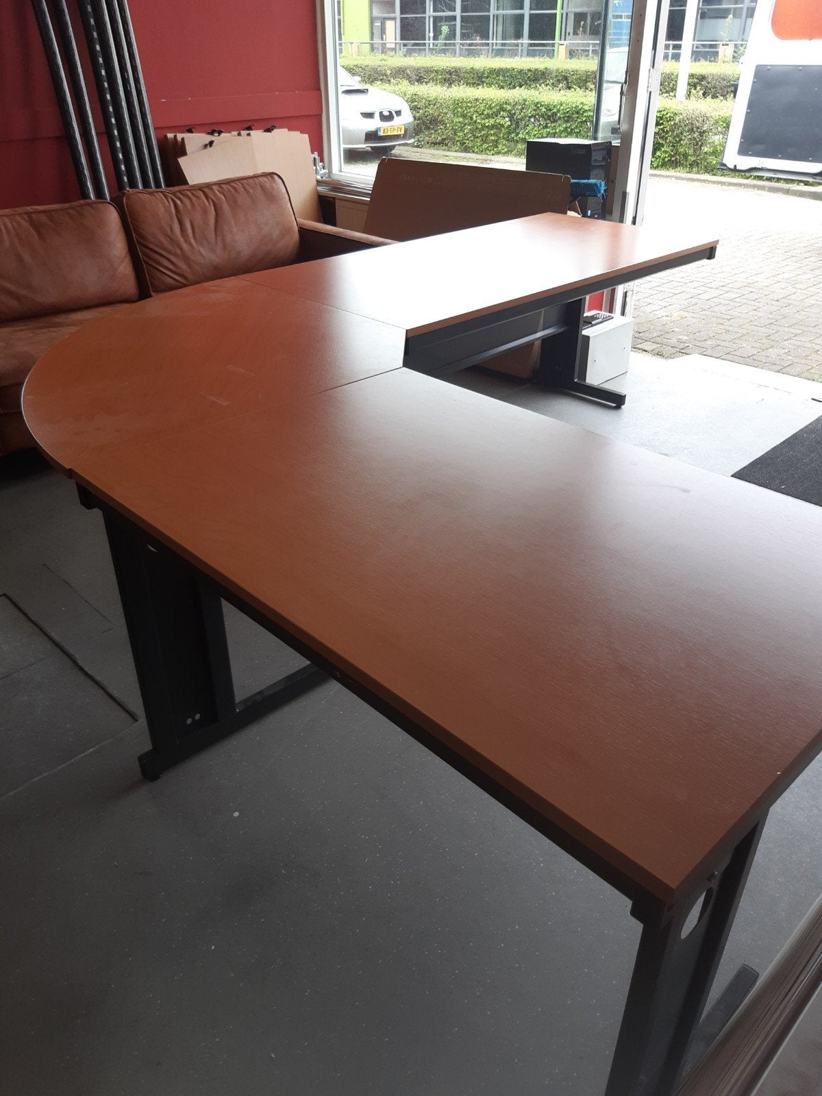 Bureau Hoekbureau 260 x 220 cm, Huis en Inrichting, Bureaus, Ophalen, Info@tommysmit.nl, Gebruikt, Metaal