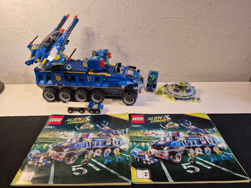 Lego Alien Conquest 7066 Earth Defense HQ, Gebruikt, Overige thema's, Lego, Ophalen of Verzenden