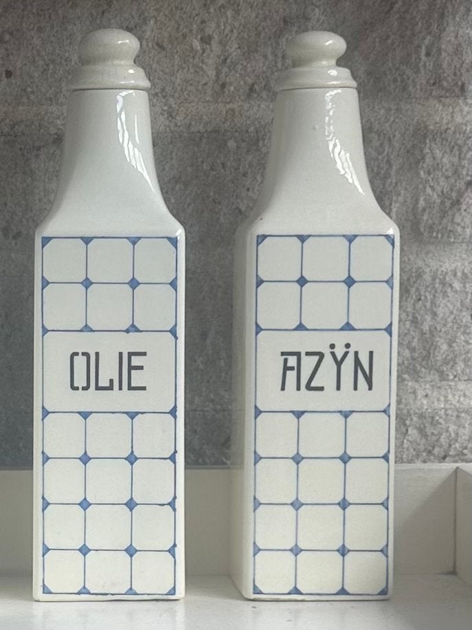 Vintage Staffell voorraadpotten en flessen set, Antiek en Kunst, Ophalen of Verzenden