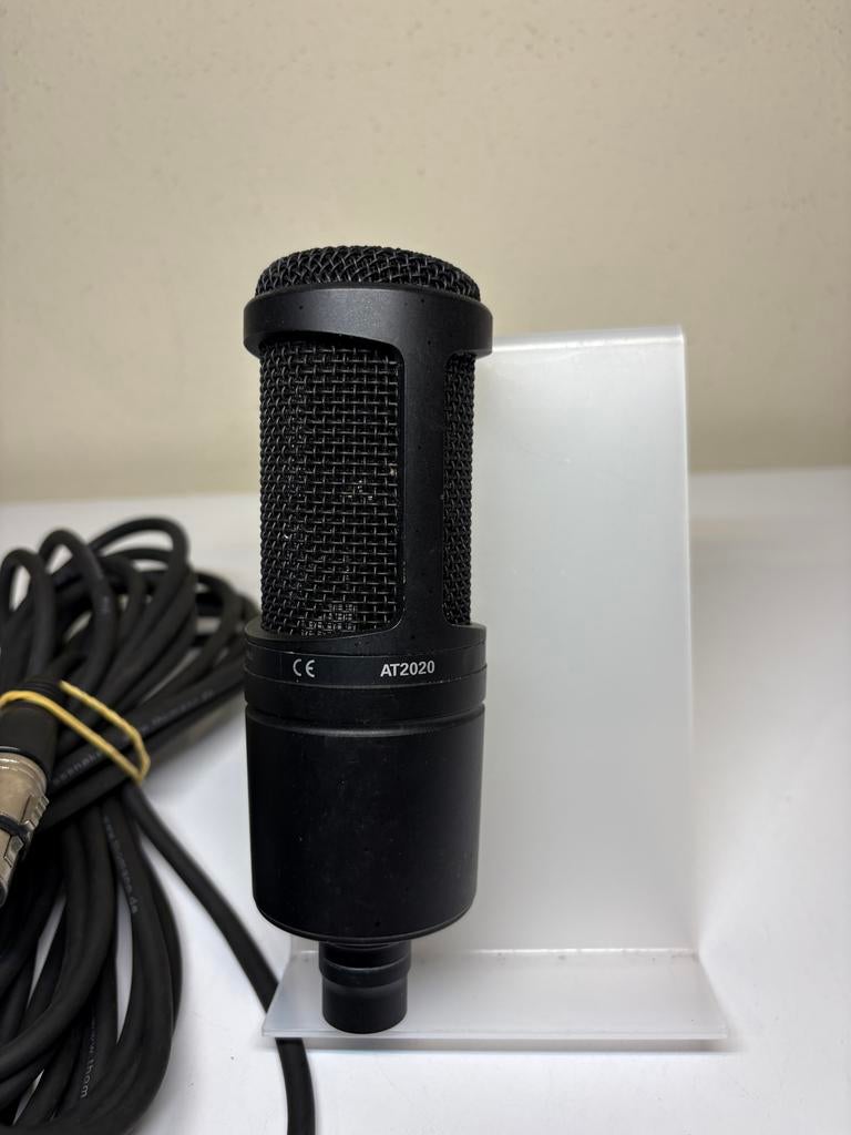 Audio-Technica AT2020 Studiomicrofoon met kabel, Ophalen of Verzenden, Zo goed als nieuw, Studiomicrofoon