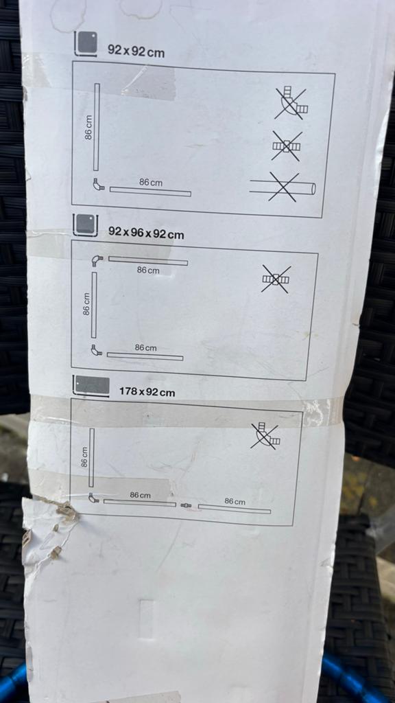 Douchegordijnstang - Nieuw in verpakking, Huis en Inrichting, Badkamer | Badtextiel en Accessoires, Ophalen, Nieuw, Wit, Overige typen
