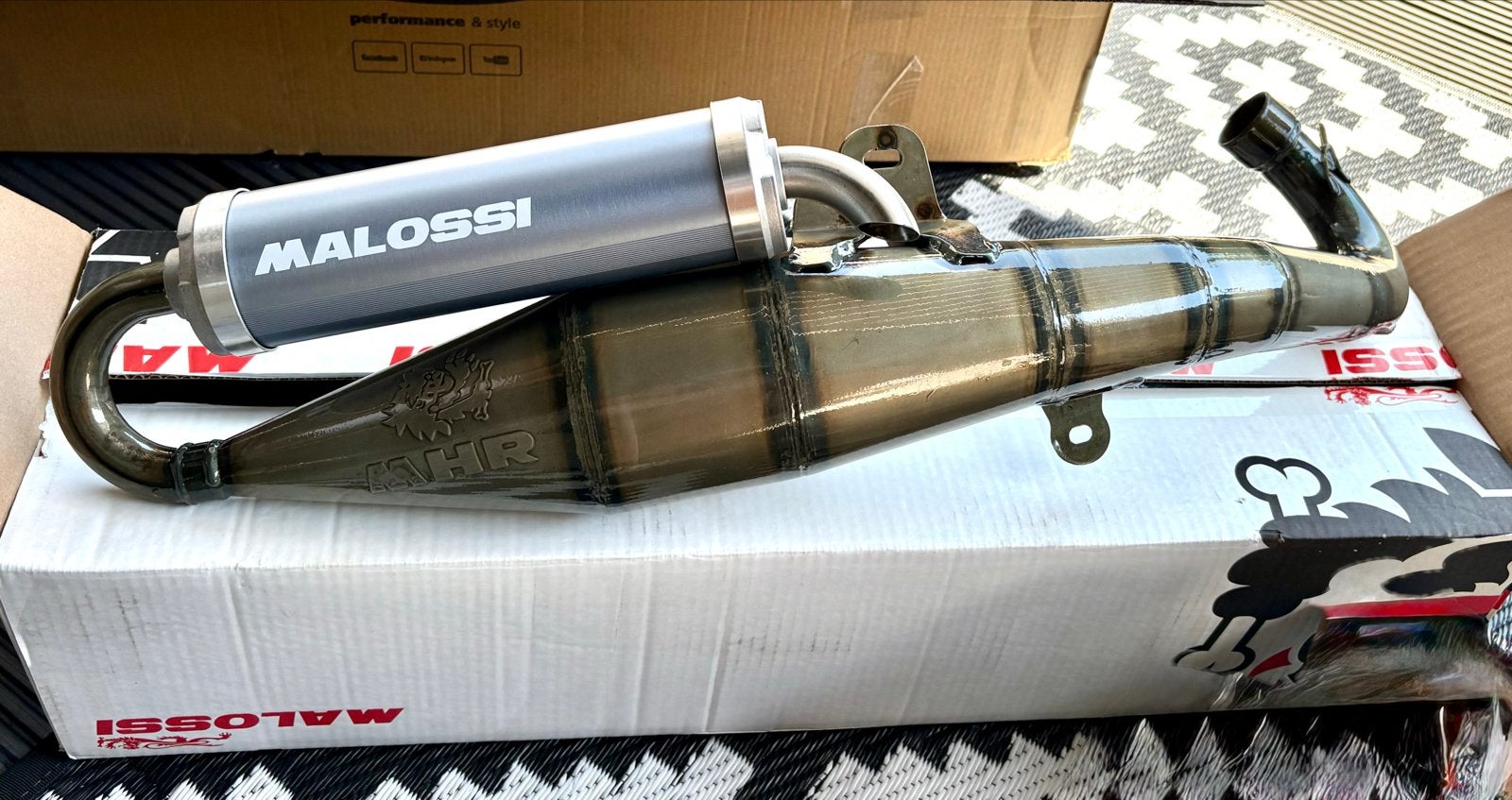 Malossi MHR uitlaat piaggio 180cc  - Nieuw in Doos, Fietsen en Brommers, Ophalen of Verzenden, Nieuw, Uitlaat, Piaggio