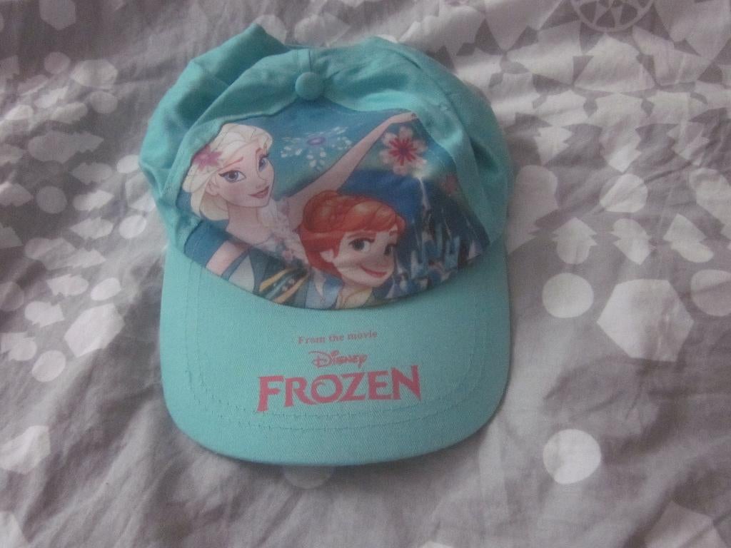 Nw aqua ea petje Frozen Anna/Elsa Disney maat 52 ca 3/4 jaar, Meisje, Nieuw, Ophalen of Verzenden, Pet