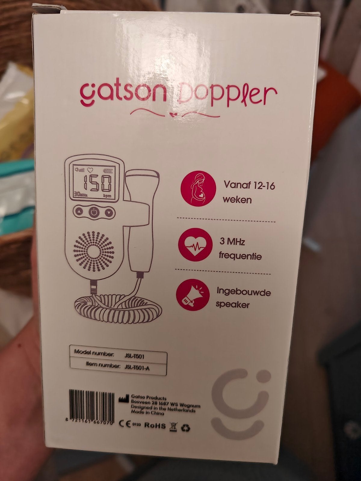 Gatson Doppler - Foetale hartslagmeter met gel, Ophalen of Verzenden, Zo goed als nieuw