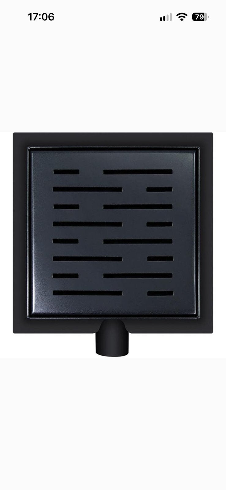 Wiesbaden Doucheput met Flens en Zijuitlaat 20x20cm Mat Zwar, Ophalen, Nieuw, Rvs, Douche