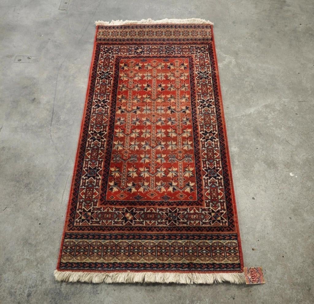 Vintage oosters wol Samarkand vloerkleed nomad 71x140cm