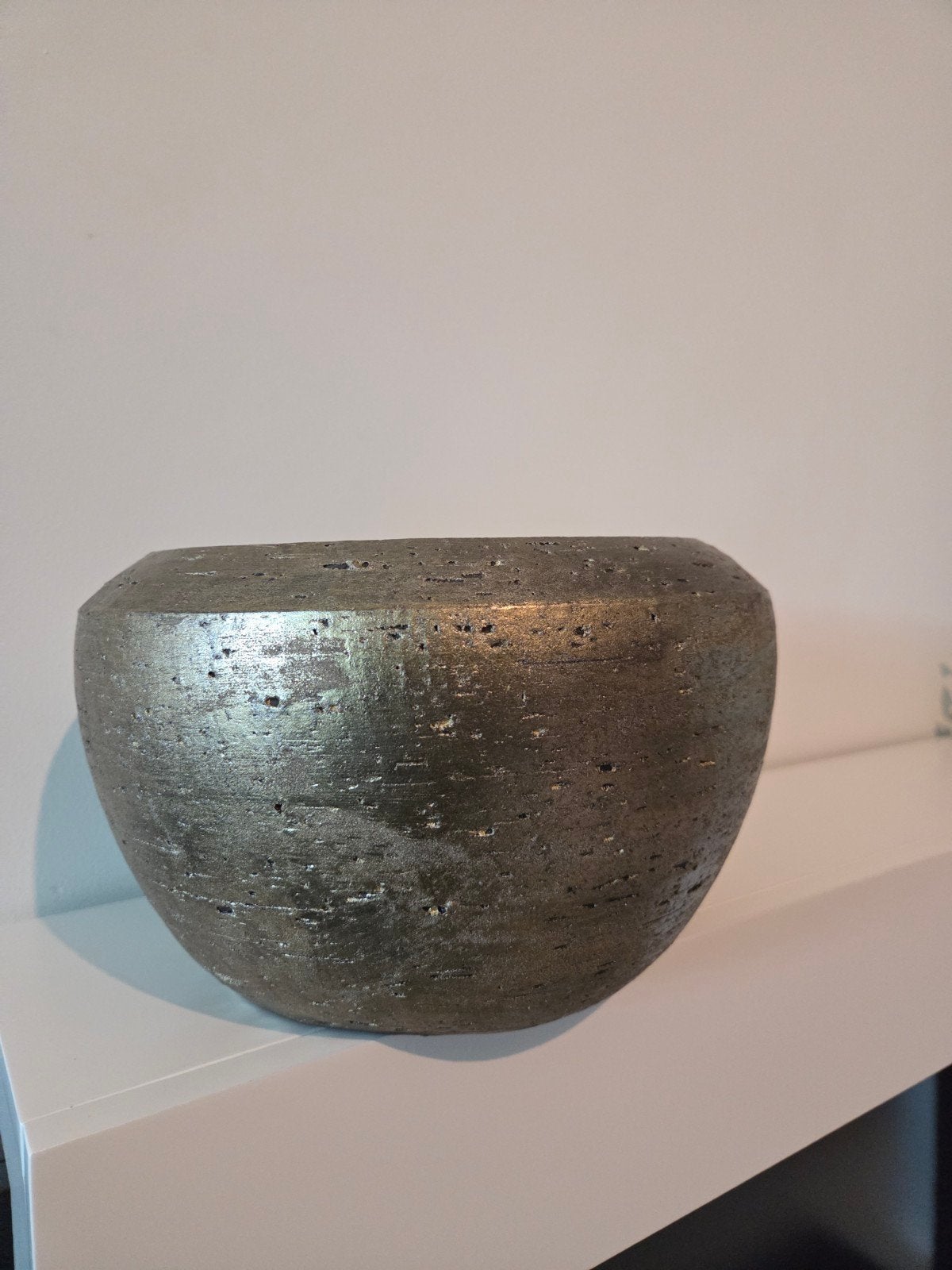 Gouden bloempot, doorsnede 25,5 cm, Huis en Inrichting, Ophalen of Verzenden