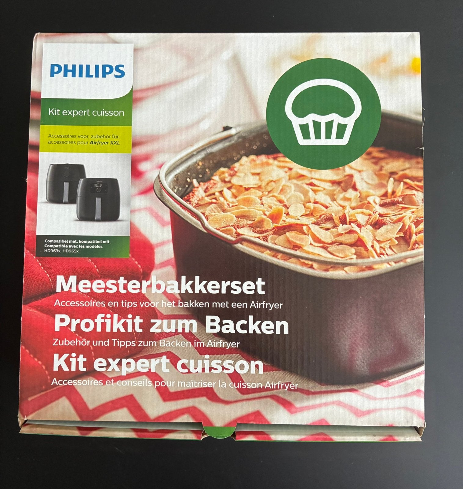 Philips: Meesterbakkerset Airfryer / NIEUW, Witgoed en Apparatuur, Airfryers, Ophalen of Verzenden, Nieuw, Airfryer XXL, 1500 gram of meer