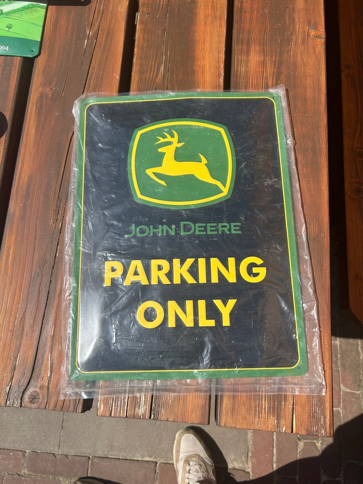 John deere bord, Ophalen, Zo goed als nieuw, Reclamebord