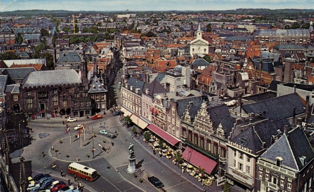 Haarlem Panorama, Ophalen of Verzenden, 1940 tot 1960, Gelopen, Noord-Holland