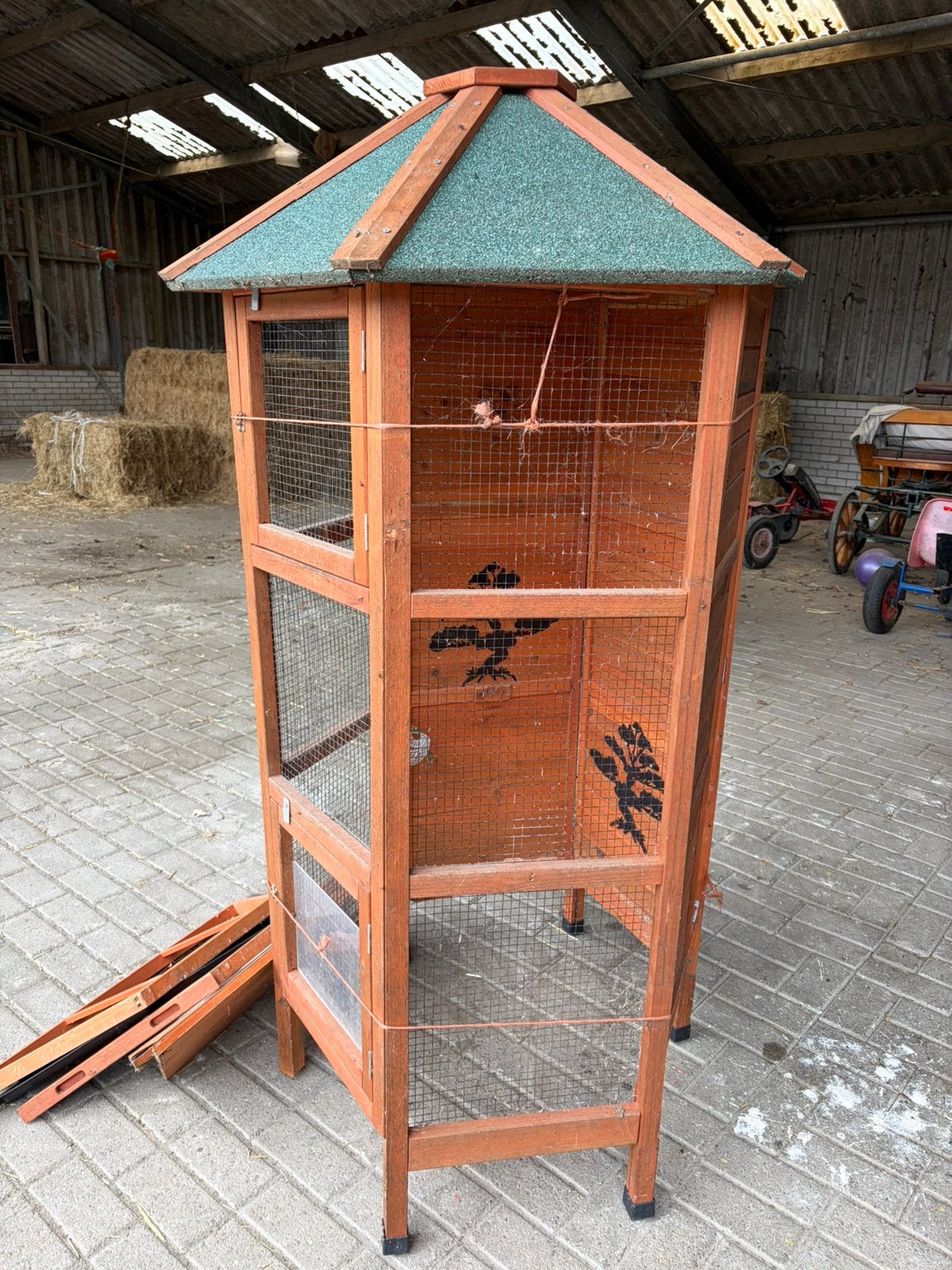 Vogelhok, Dieren en Toebehoren, Vogels | Hokken en Kooien, Ophalen, Gebruikt, Vogelkooi