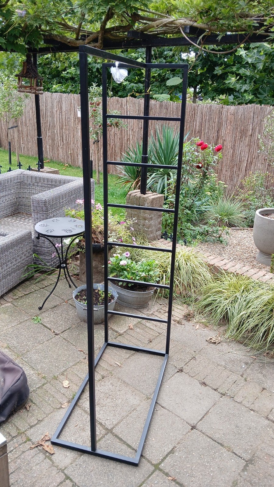 Metalen klimrek/plantenrek voor tuin of terras, Ophalen, Gebruikt