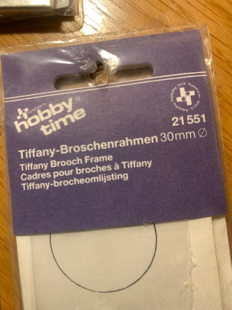 Hobby Time Tiffany Broche Frames brocheomlijsting sieraden, Ophalen of Verzenden, Overige materialen, Broche