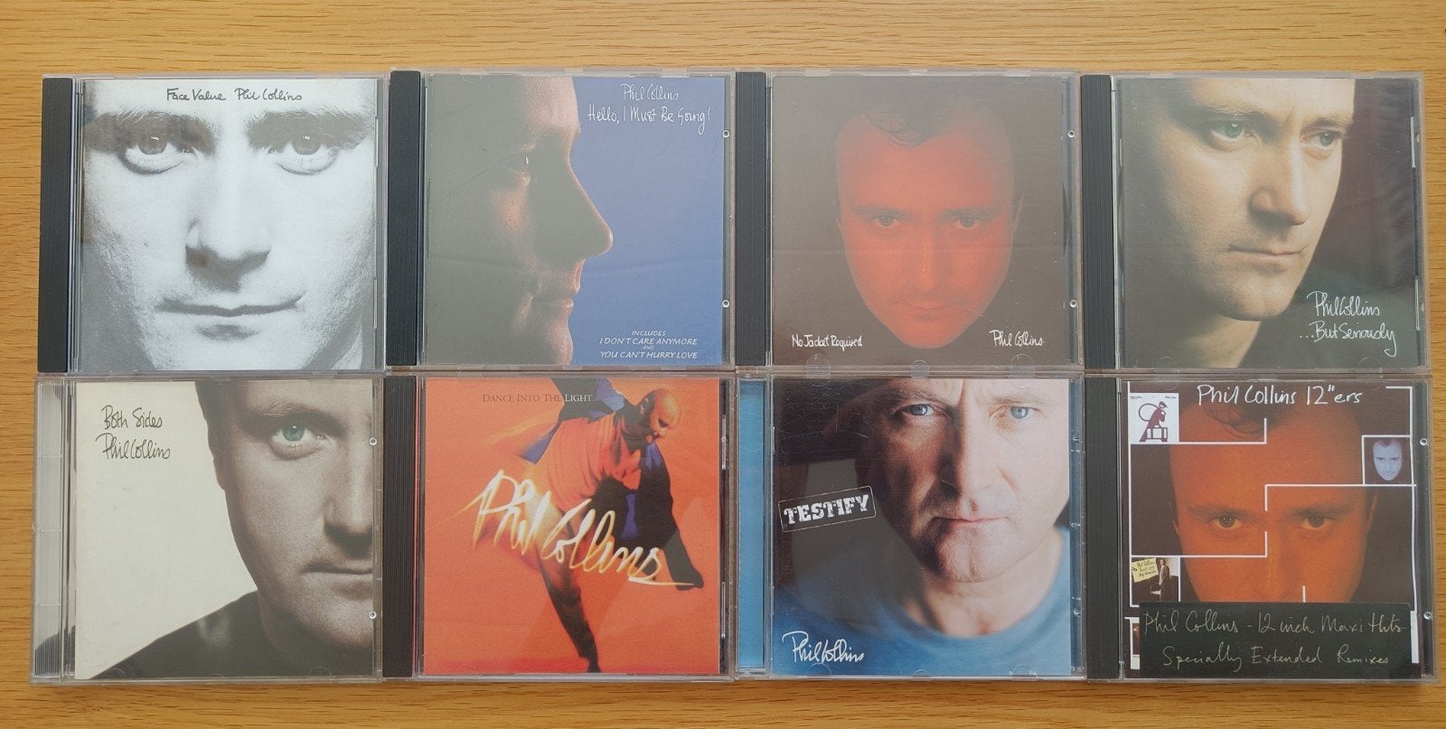 8X Phil Collins CD, Cd's en Dvd's, Gebruikt, Pop, Ophalen of Verzenden, Inclusief doosje