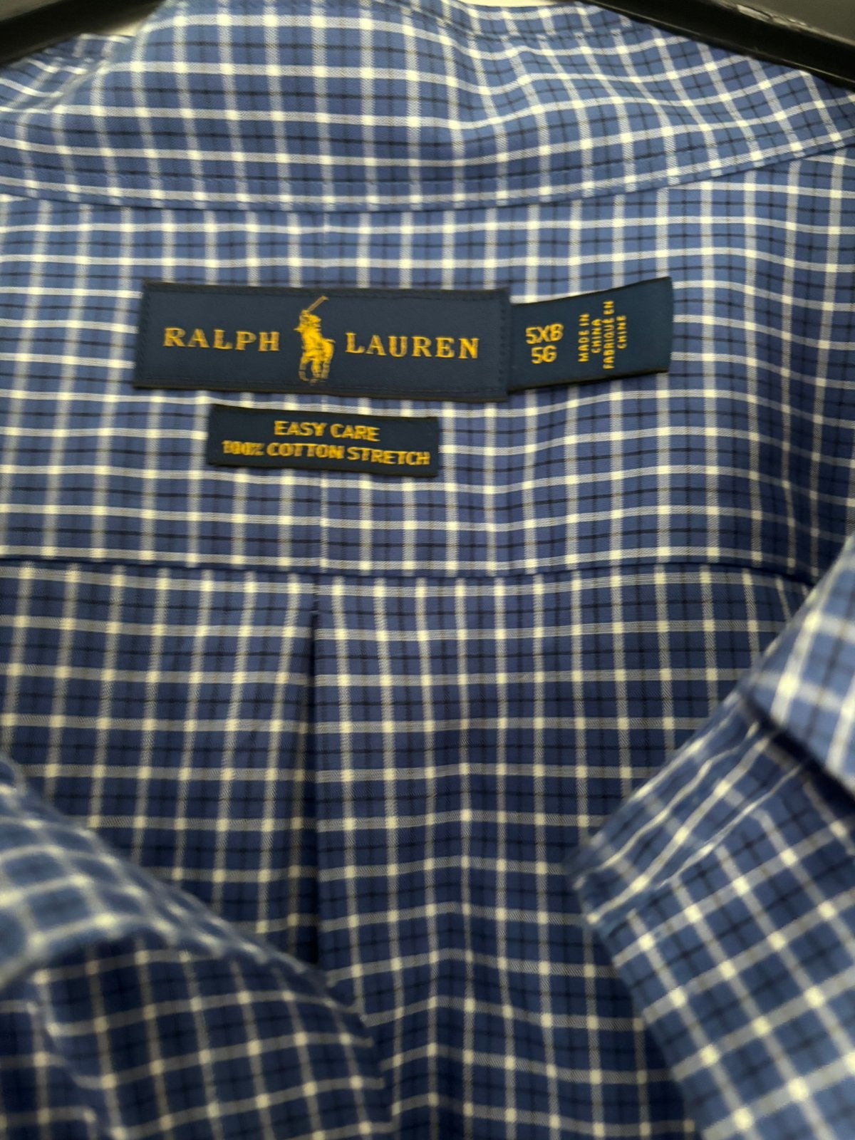 Nieuw Ralph Lauren Overhemd maat 5G/5XL Big & Tall (ruitje), Kleding | Heren, Ophalen, Nieuw, Blauw, Overige halswijdtes