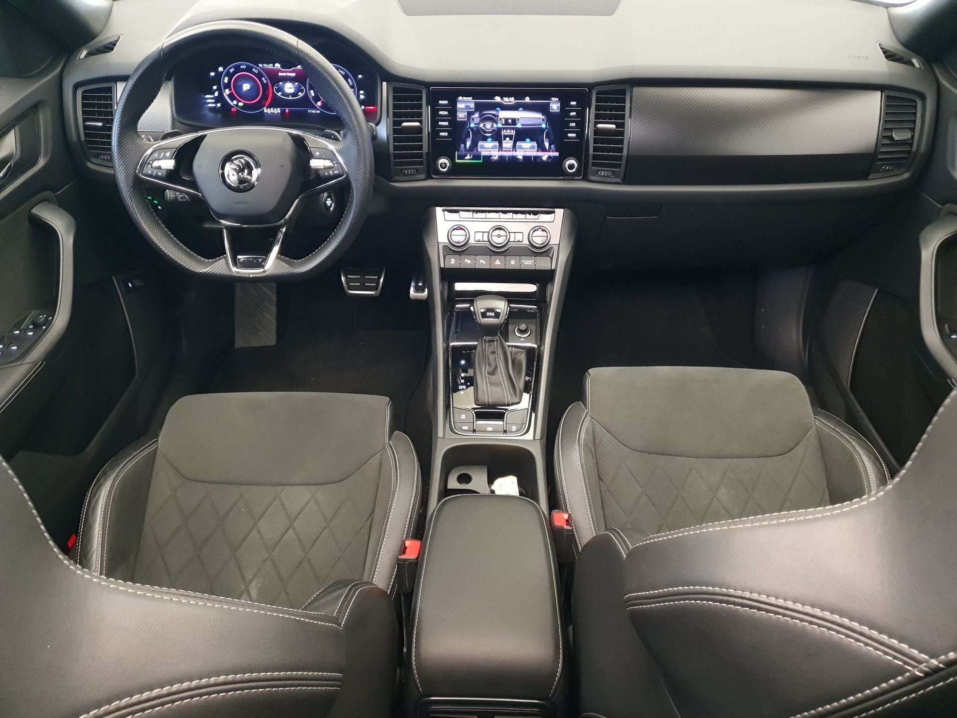 Skoda Kodiaq 1.5 TSI 150pk DSG/AUT Sportline 7p. Wegklapbare, Auto's, 4 cilinders, Bedrijf, 1524 kg, Automatische klimaatregeling