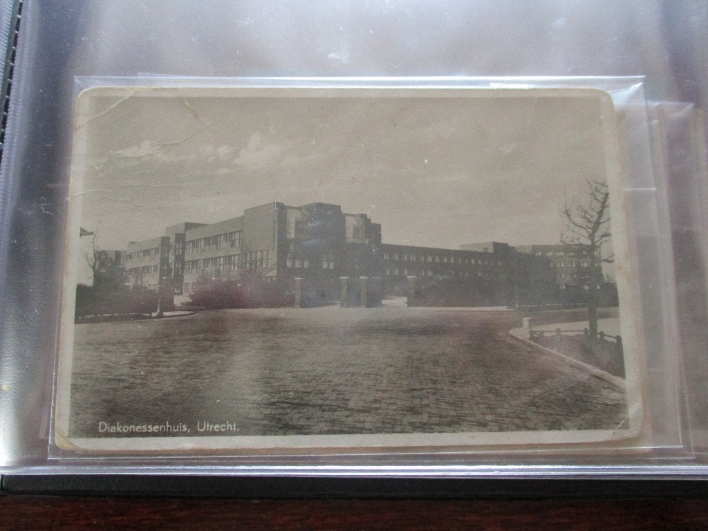 Drietal oude ansichtkaarten: Diakonessenhuis, Utrecht, Ophalen, 1920 tot 1940, Utrecht
