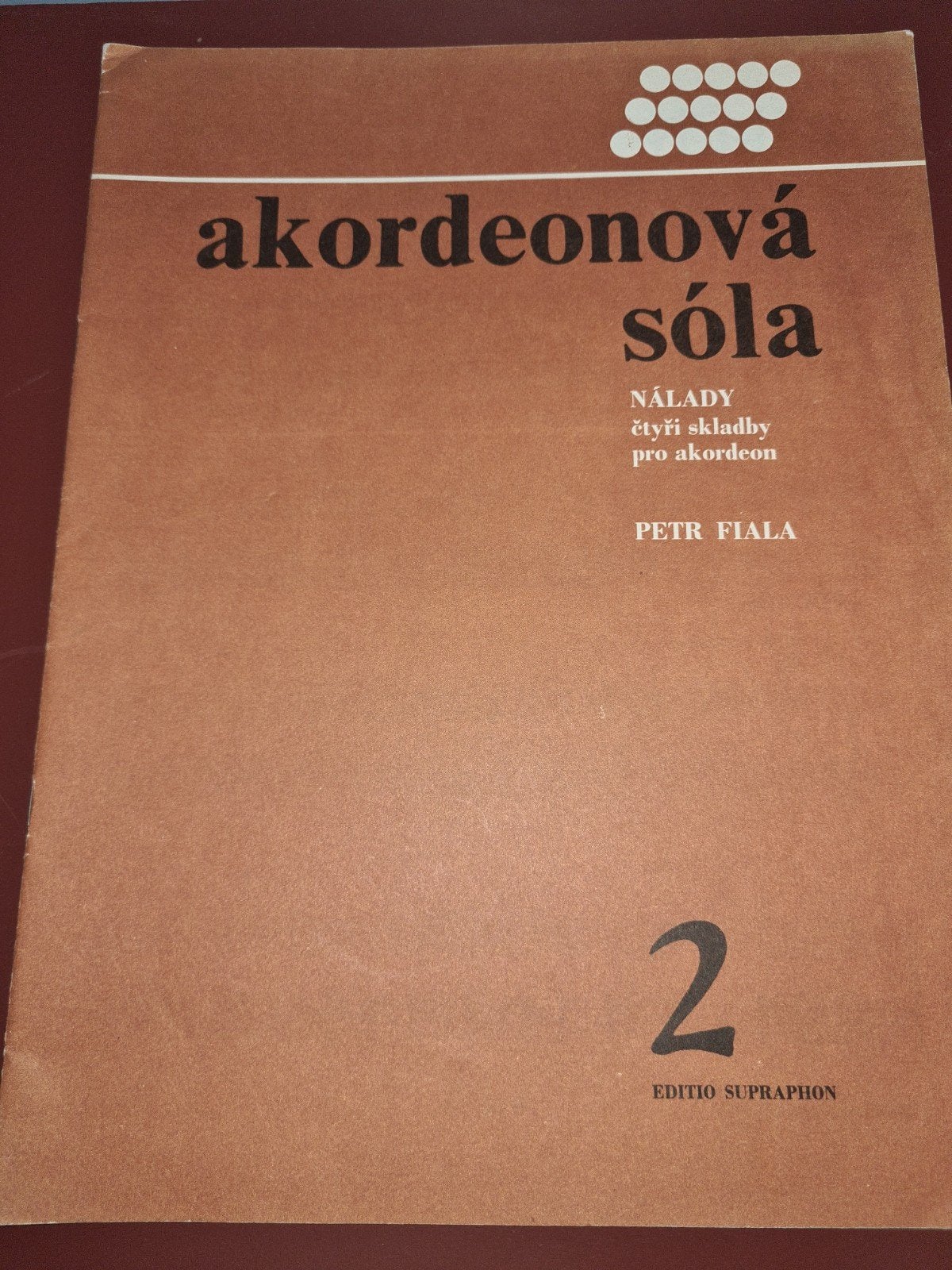 Akordeonová Sóla - Petr Fiala - Accordeon bladmuziek, Gebruikt, Klassiek, Ophalen of Verzenden, Artiest of Componist