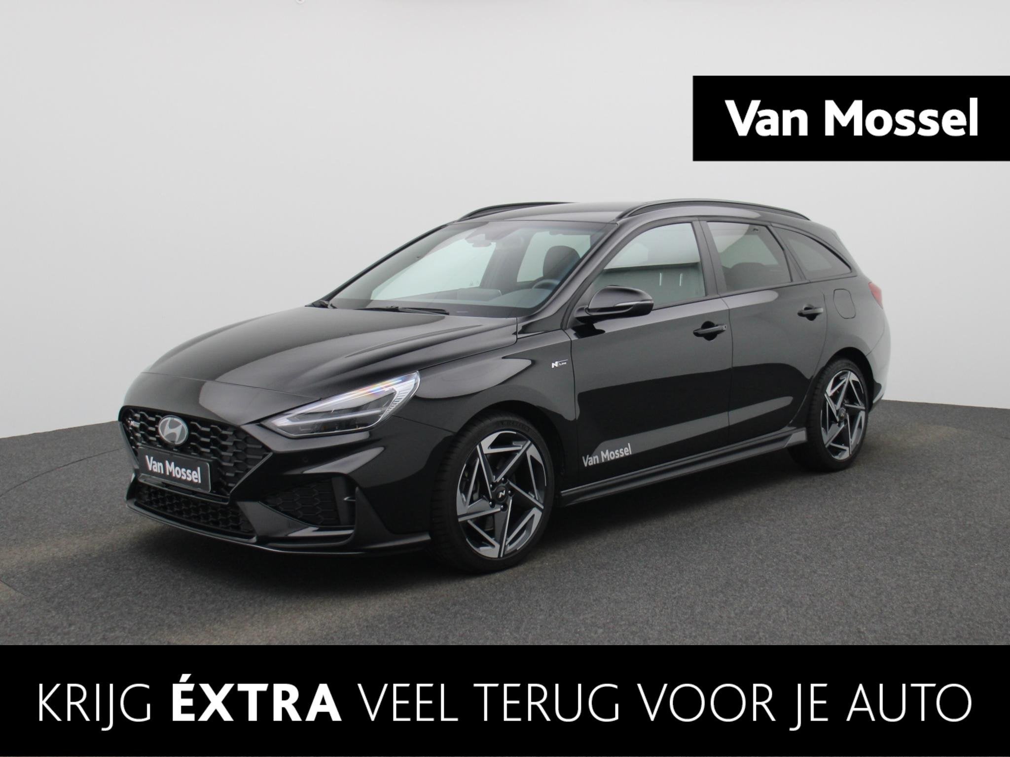 Hyundai i30 Wagon 1.5 T-GDi MHEV N Line | Stoelverwarming |, Auto's, Hyundai, 12 maanden, 4 cilinders, 610 kg, Zwart