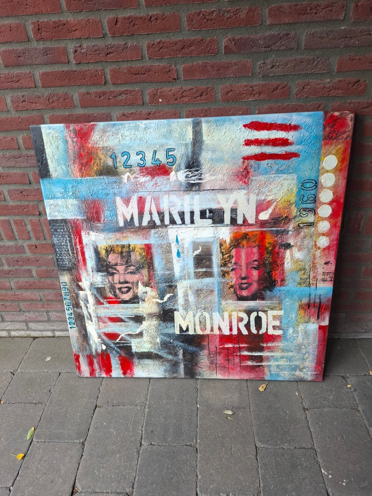 Canvas schilderij Marlyn Monroe, Antiek en Kunst, Ophalen
