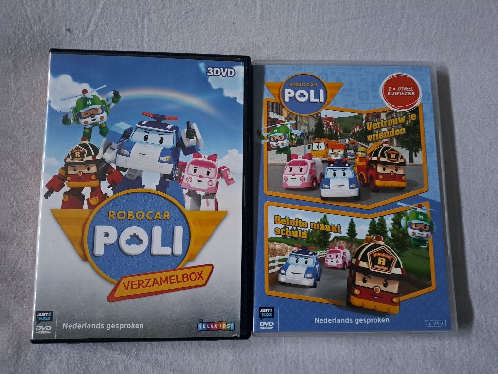 2 dvd's robocar poli, Alle leeftijden, Ophalen of Verzenden, Gebruikt