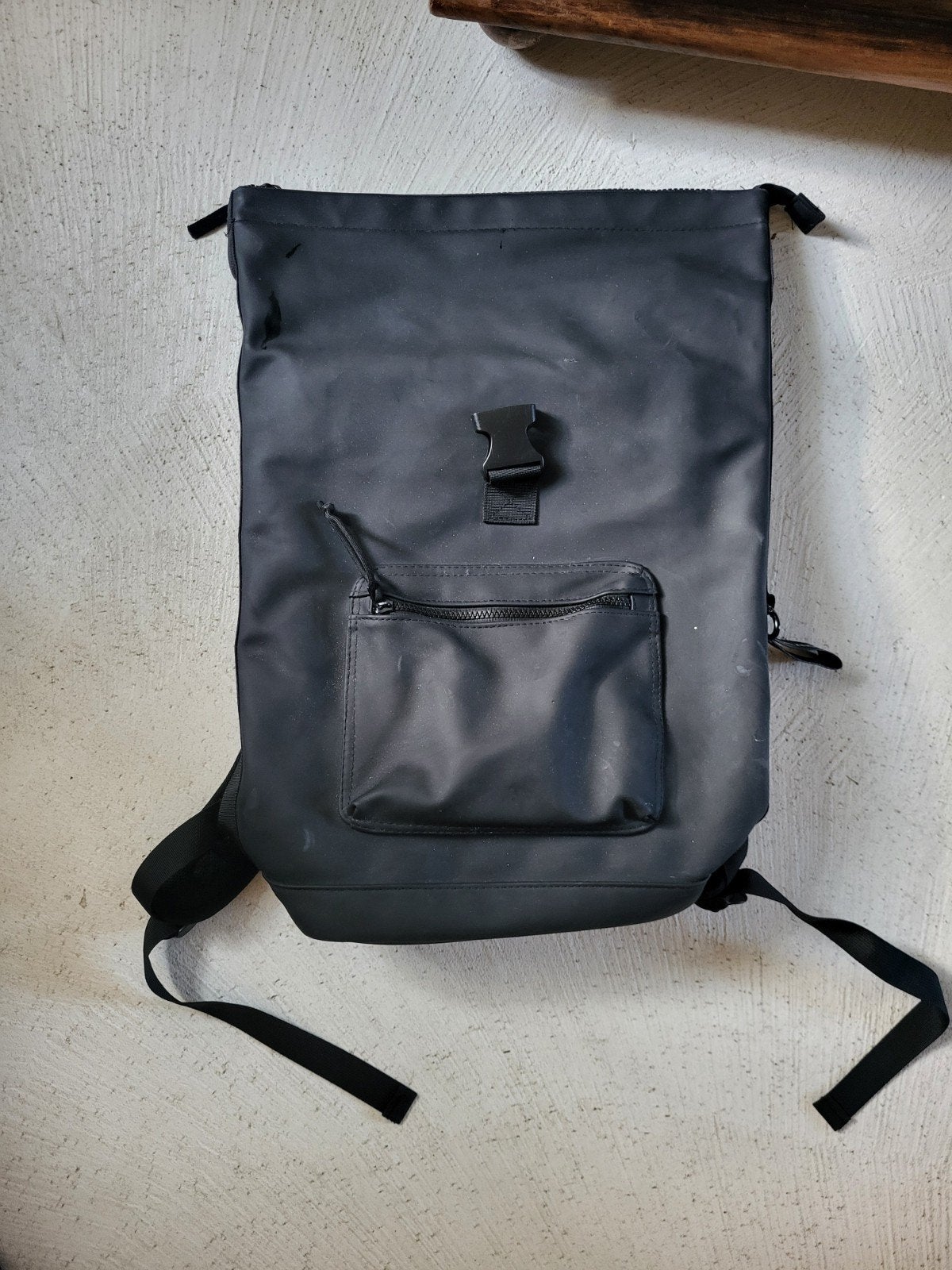 Zwarte waterdichte rugzak - Ideaal voor dagelijks gebruik, Gebruikt, 25 tot 40 cm, Waterdicht, Ophalen