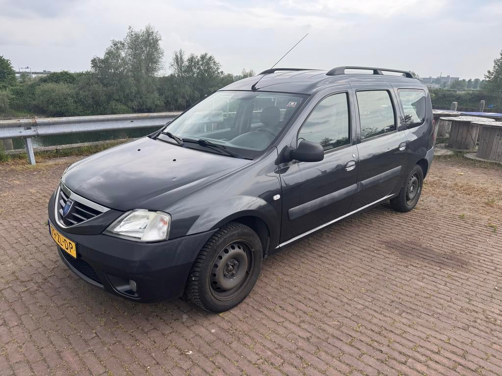 Dacia Logan 1.4 MCV 55KW 5P 2008 Grijs, Auto's, Stof, 74 pk, Parkeersensor, 4 cilinders