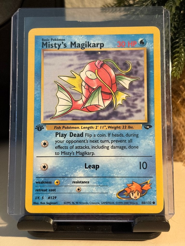 Misty's Magikarp | 1st ed | 88/132 | Gym Challenge, Ophalen of Verzenden, Gebruikt, Losse kaart, Foil