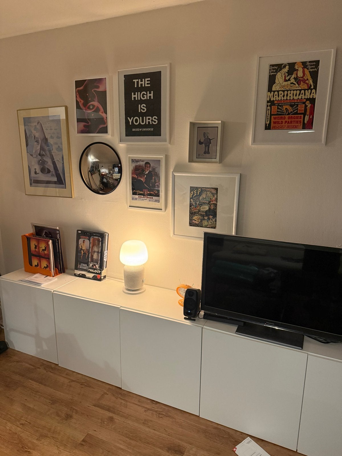 IKEA Besta TV-meubel met opbergruimte, Huis en Inrichting, Ophalen, Kunststof, Gebruikt, 200 cm of meer