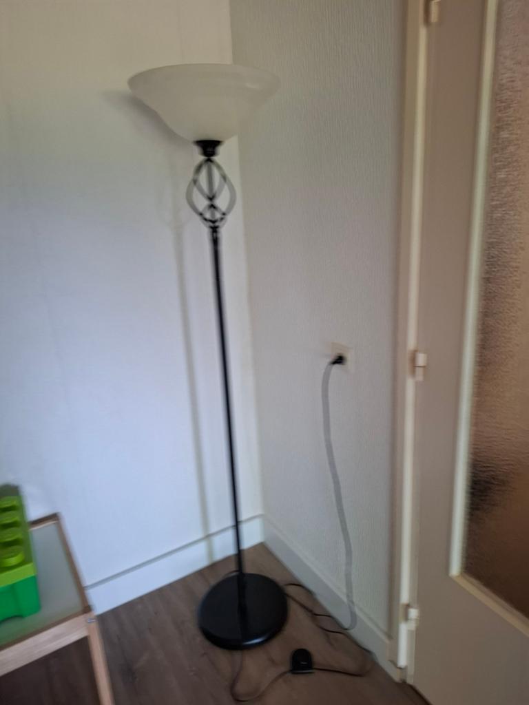 Staande lamp, Ophalen, Zo goed als nieuw, Glas, Minder dan 100 cm